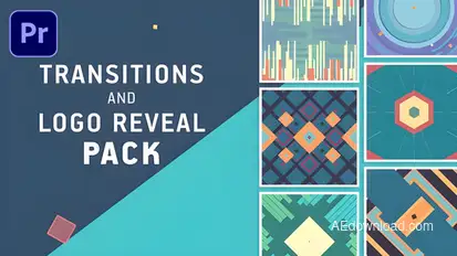 Transitions and Logo Reveal Pack Premiere Pro template preview