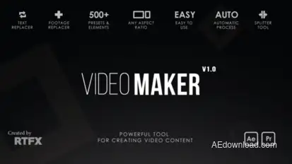Transitions, Titles and Openers Video Displays template preview