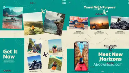 Travel Services Intro Premiere Pro template preview