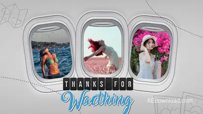 Travel Slideshow Video Displays template preview