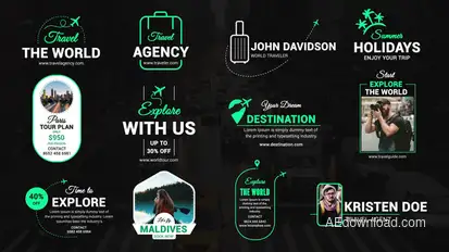 Travel Titles & Openers Premiere Pro template preview