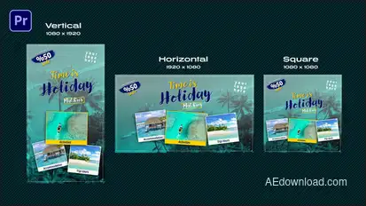 Travel Tour Premiere Pro template preview