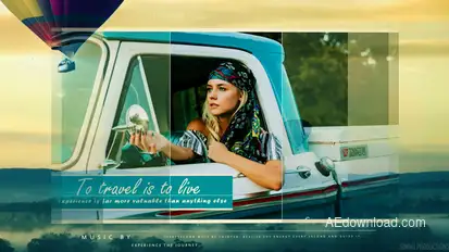 Traveler Diary Video Displays template preview