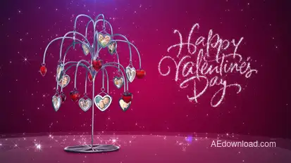 Tree of Love Video Displays template preview