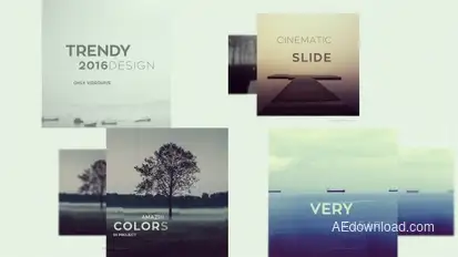 Trendy Promo Video Displays template preview