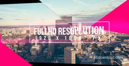 Triangle Reel Opener Video Displays template preview