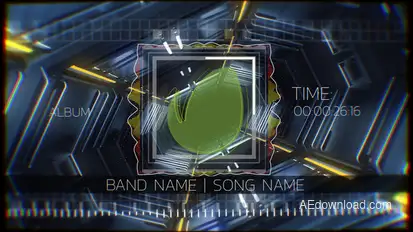 Tunnel Dynamic Visualizer Video Displays template preview