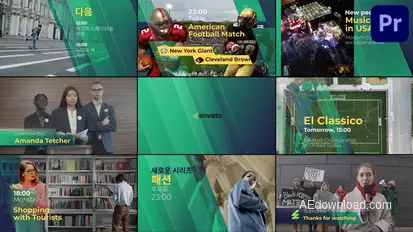 TV Broadcast Package for Premiere Pro Premiere Pro template preview