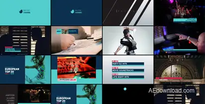 TV Channel Rebrand Video Displays template preview