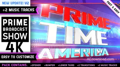 TV Show News Pack Video Displays template preview