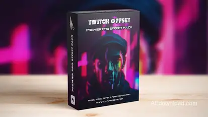 Twitch TV Glitch Wipe Transitions for Premiere Pro Premiere Pro template preview