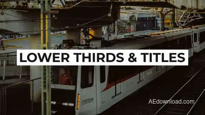 Two in one — Lower Thirds & Titles Video Displays template preview