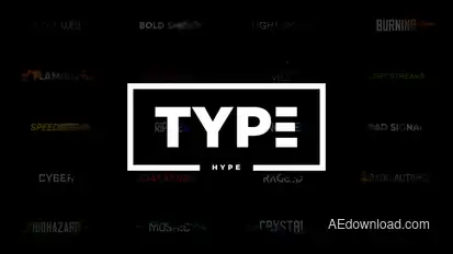 TypeHype - Titles Animation \ Motion Typography Text Video Displays template preview