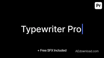 Typewriter Pro Premiere Pro template preview