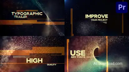 Typographic Trailer for Premiere Pro Premiere Pro template preview