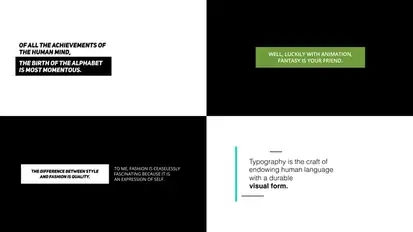 Typography - Dynamic Minimalism Video Displays template preview