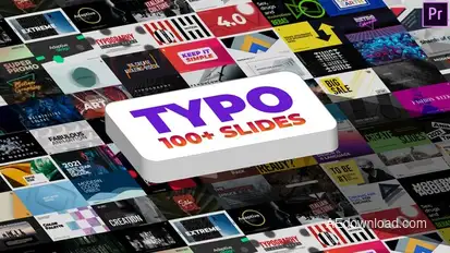 Typography | MOGRTs Video Displays template preview