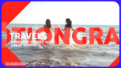 Typography Scenes Premiere Pro template preview