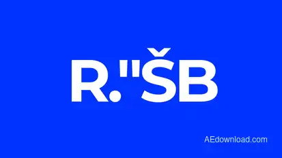 Typography Titles Video Displays template preview