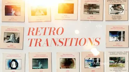 Retro Vibes Transition Bundle | Premiere Pro Premiere Pro template preview