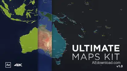 Ultimate Maps Kit Video Displays template preview