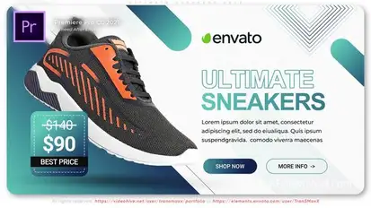 Ultimate Sneakers Sale Premiere Pro template preview