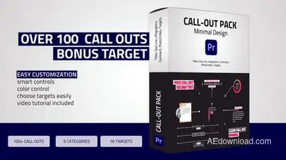 Unique Call - Outs Pack Premiere Pro template preview