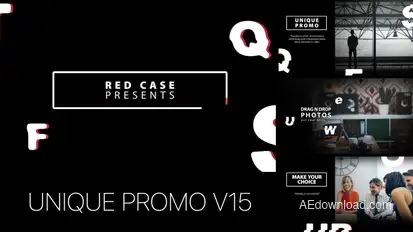 Unique Promo v15 | Corporate Presentation Video Displays template preview