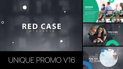 Unique Promo v16 | Corporate Presentation Video Displays template preview