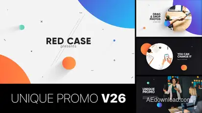 Unique Promo v26 | Corporate Presentation Video Displays template preview