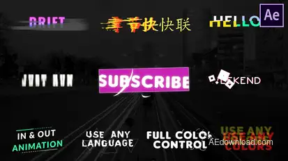 Unique Titles | After Effects Video Displays template preview