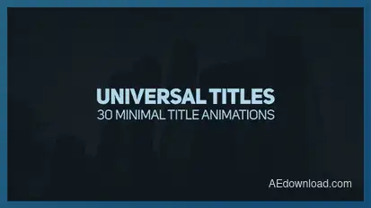Universal Titles 2 Video Displays template preview