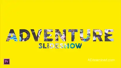 Upbeat Slideshow for Premiere Pro Video Displays template preview