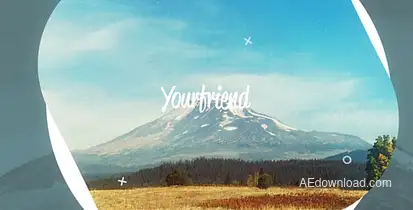 Upbeat Slideshow Video Displays template preview