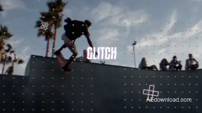 Urban Glitch Opener | FCPX Video Displays template preview