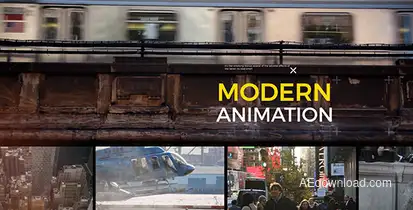 Urban Glitch Promo Video Displays template preview