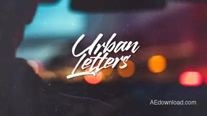 Urban Letters Video Displays template preview
