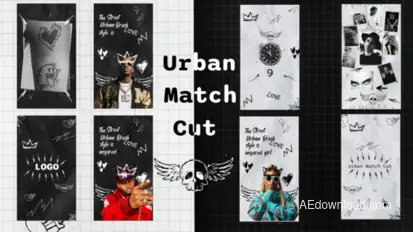 Urban Match Cut-Instagram Stories Video Displays template preview