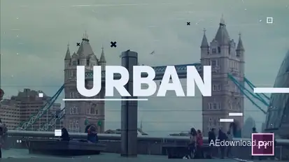 Urban Opener Video Displays template preview