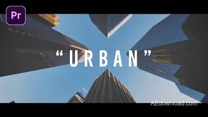 Urban Opener - Urban Intro Premiere Pro template preview