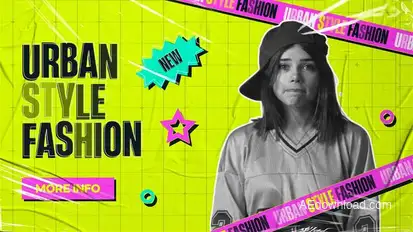 Urban Style Intro | MOGRT Premiere Pro template preview