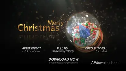 V2 - Merry Christmas  l  Christmas Wishes  l  Christmas Greetings Openers template preview