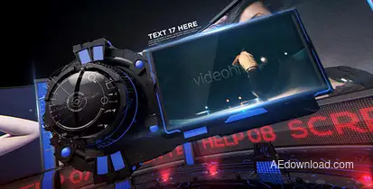 Velocity 3D Display Video Displays template preview