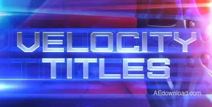 Velocity Titles Video Displays template preview