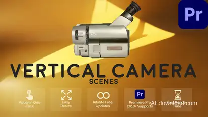 Vertical Camera Scenes for Premiere Pro Premiere Pro template preview