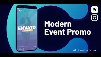 Vertical Church Event Promo Premiere Pro template preview