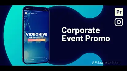 Vertical Event Promo Premiere Pro template preview