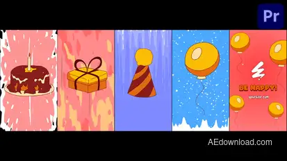 Vertical Festive Morphing Logo for Premiere Pro Premiere Pro template preview