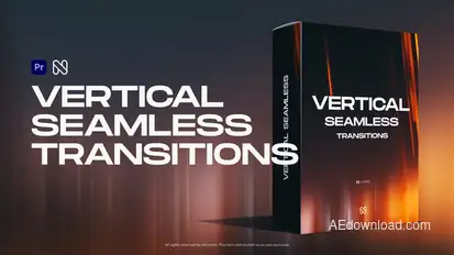 Vertical Seamless Transitions - TikTok, Reels, Shorts, Stories for Premiere Pro Premiere Pro template preview