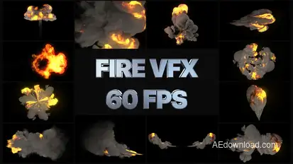 VFX Fire Pack | After Effects Video Displays template preview